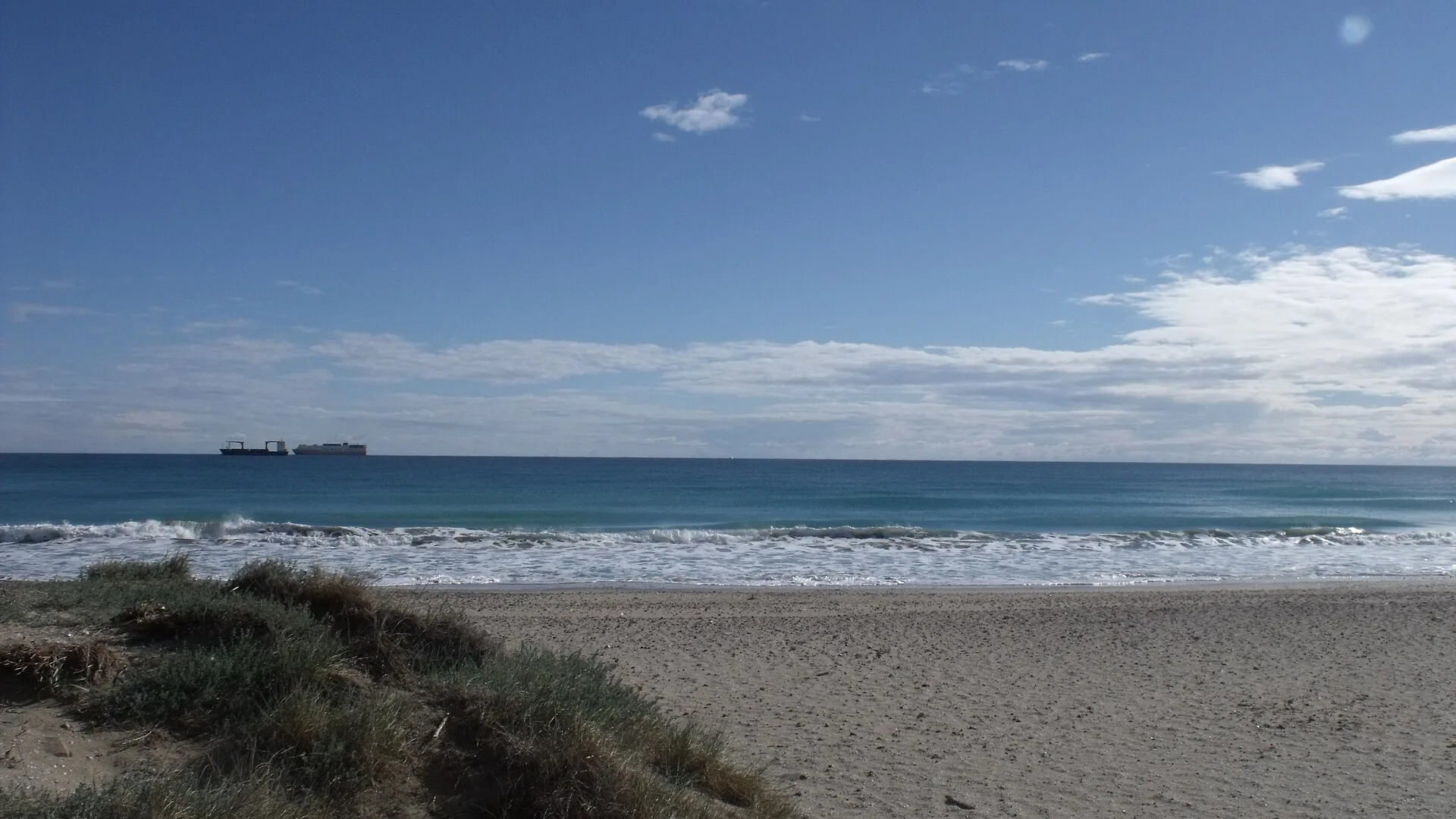 Playa de El Saler, junto al Parque Natural de la Albufera, Valencia