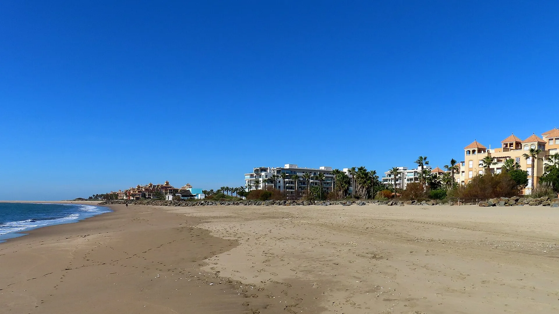 Playa de Isla Canela, Ayamonte, en la costa de Huelva