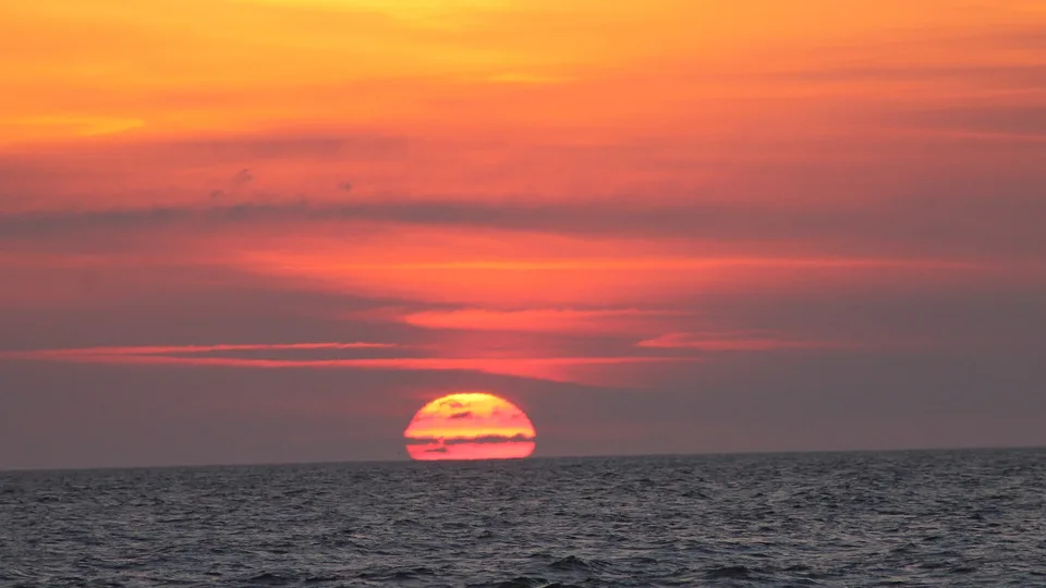 Sunrise over the Atlantic off Ocean City, Maryland