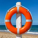 Life ring, beach safety