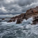 A rugged, wild UK coastline spot