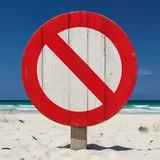 No-entry sign, warning