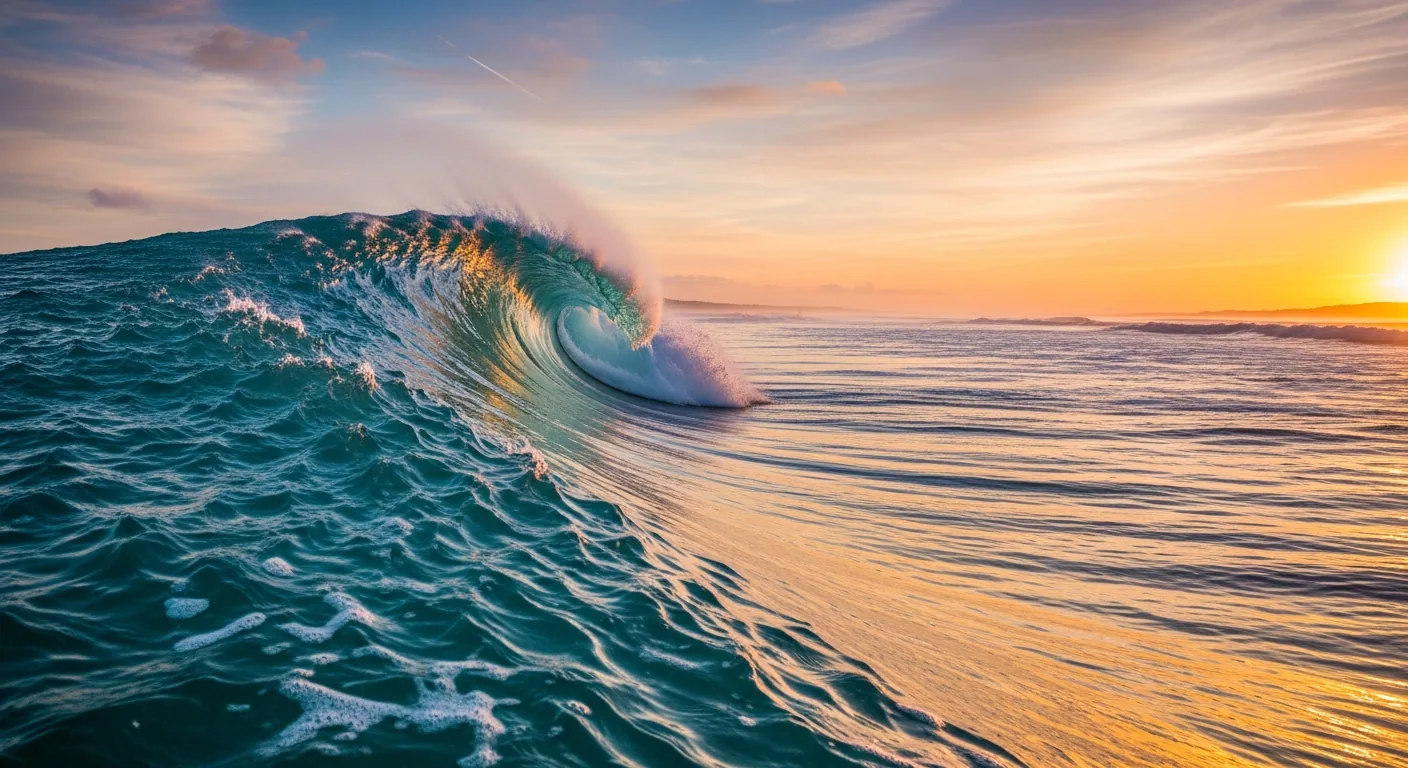 Olas de beach break perfectas para surfear en una playa de arena